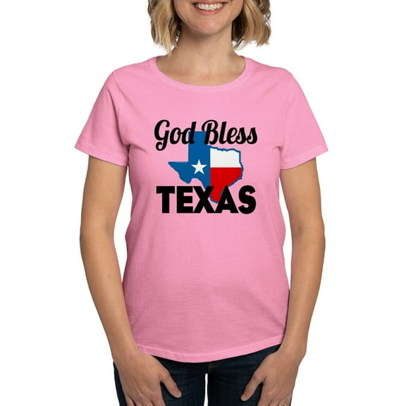 CafePress - God Bless Texas Women's Value T Shirt - Women's Traditional Fit Dark T-Shirt