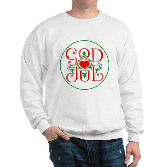 CafePress - God Jul Sweatshirt - Crew Neck Sweatshirt
