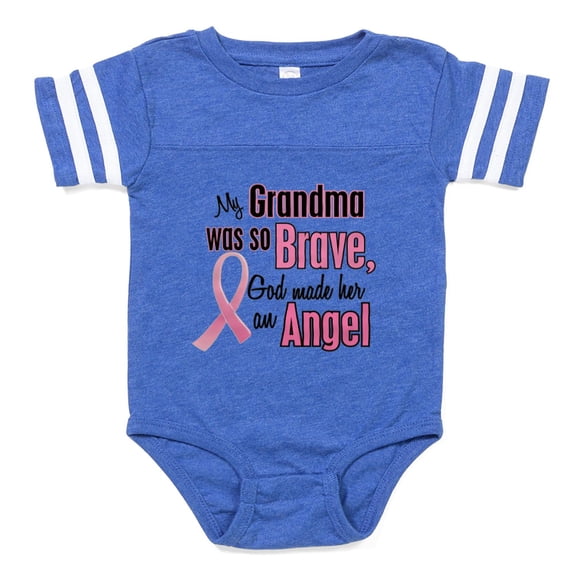 CafePress - God Made My Grandma An An - Cute Infant Baby Football Bodysuit
