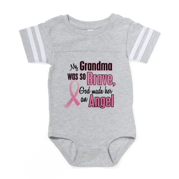 CafePress -  God Made My Grandma An An - Cute Infant Baby Football Bodysuit