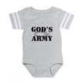 thumbnail image 1 of CafePress - God's Army - Cute Infant Baby Football Bodysuit, 1 of 3