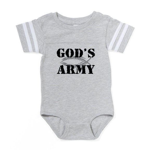 CafePress - God's Army - Cute Infant Baby Football Bodysuit