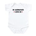 thumbnail image 1 of CafePress - Godmother Loves Me Infant Bodysuit - Baby Light Bodysuit, Size Newborn - 24 Months, 1 of 4