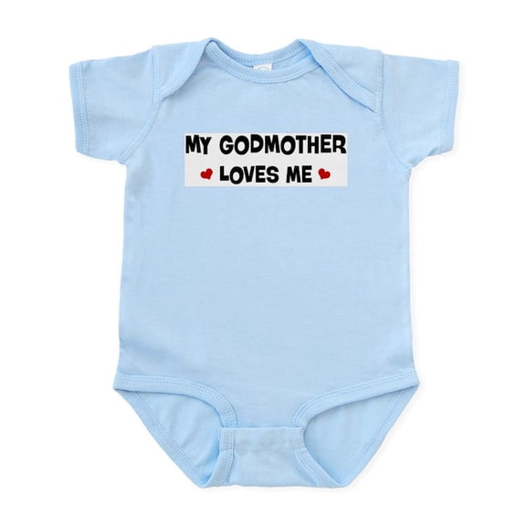 CafePress - Godmother Loves Me Infant Bodysuit - Baby Light Bodysuit, Size Newborn - 24 Months
