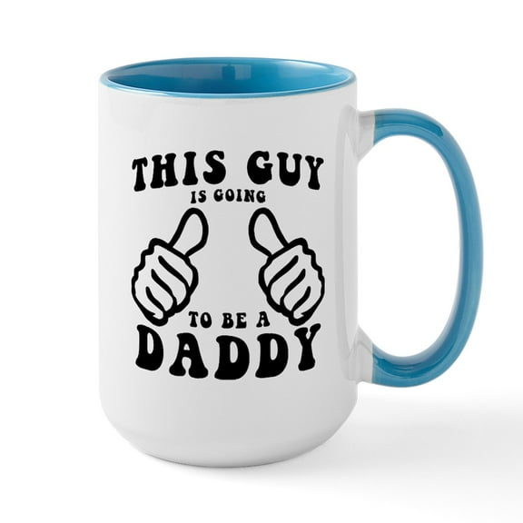 CafePress - Going To Be A Daddy Mugs - 15 oz Ceramic Large White Novelty Mug