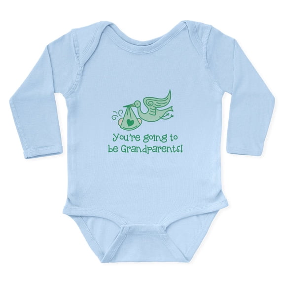 CafePress - Going To Be Grandparents Body Suit - Long Sleeve Cotton Baby Bodysuit