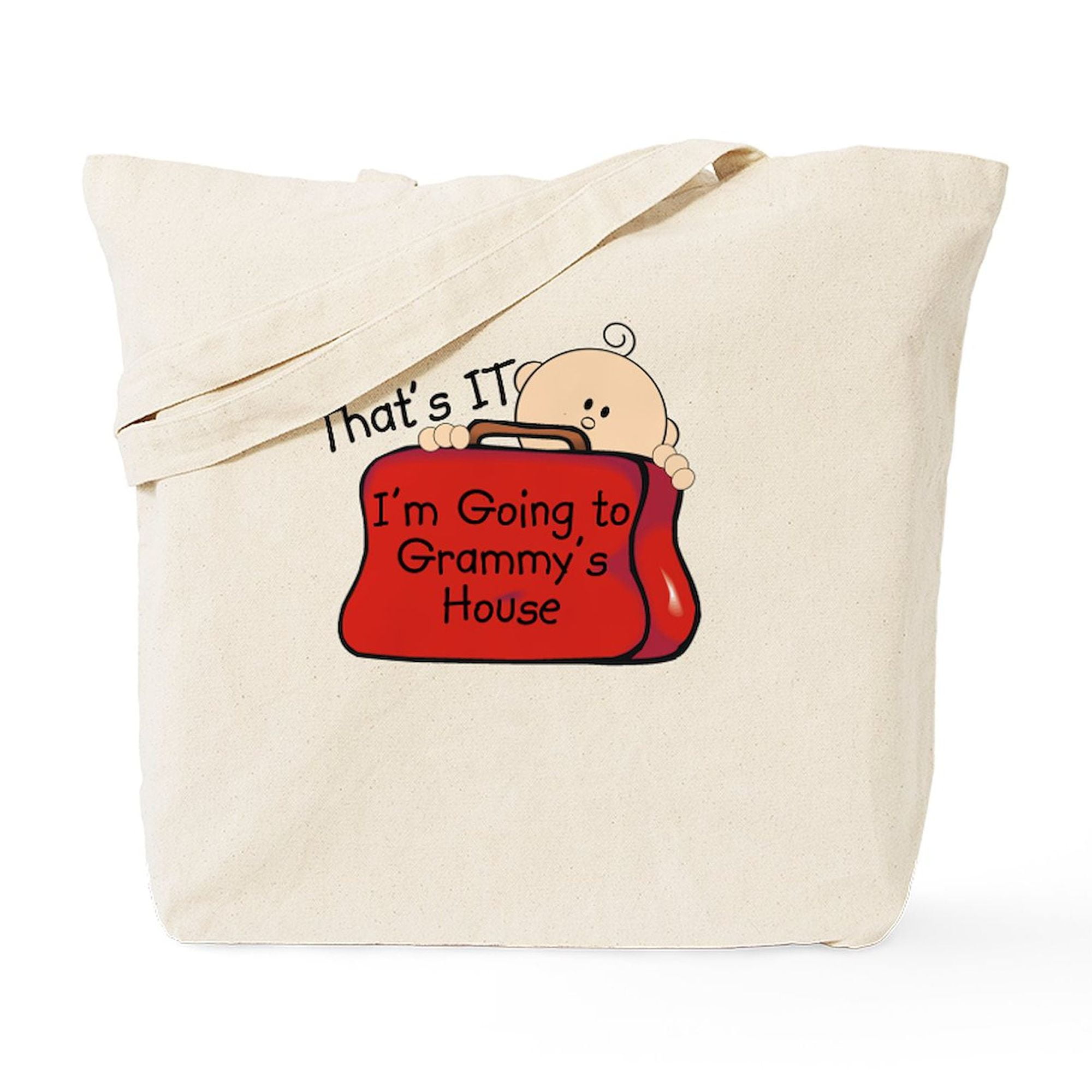 CafePress Grammys BOY Natural Canvas Tote Bag - Reusable Shopping Bag In Two Sizes