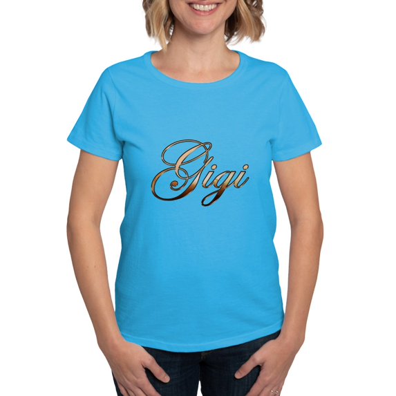 CafePress - Gold Gigi T Shirt - Women's Traditional Fit Dark T-Shirt