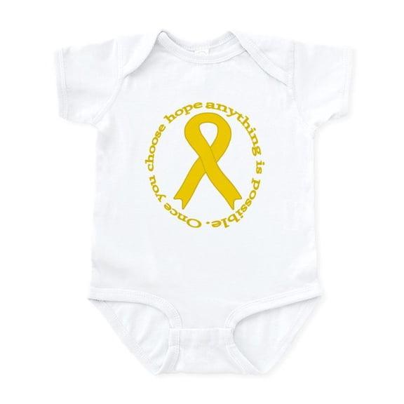 CafePress - Gold Hope Infant Bodysuit - Baby Light Bodysuit, Size Newborn - 24 Months