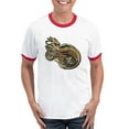 thumbnail image 1 of CafePress - Gold Norse Dragon Ringer T - 100% Cotton Ringed T-Shirt, 1 of 4