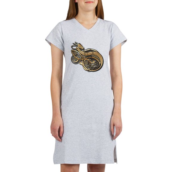 CafePress - Gold Norse Dragon - Women's Nightshirt