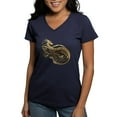 thumbnail image 1 of CafePress - Gold Norse Dragon Women's V Neck Dark T Shirt - Women's V-Neck Dark T-Shirt, 1 of 4