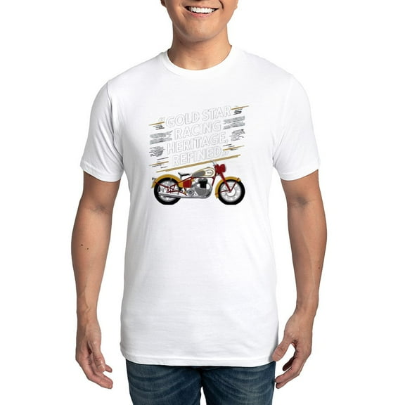 CafePress - Gold Star Racing Heritage Refined Men's Eco Sport T Shirt - Men's Light Eco Sport T-Shirt