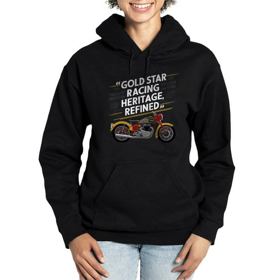 CafePress - Gold Star Racing Heritage Refined - Pullover Hoodie, Classic & Comfortable Hooded Sweatshirt