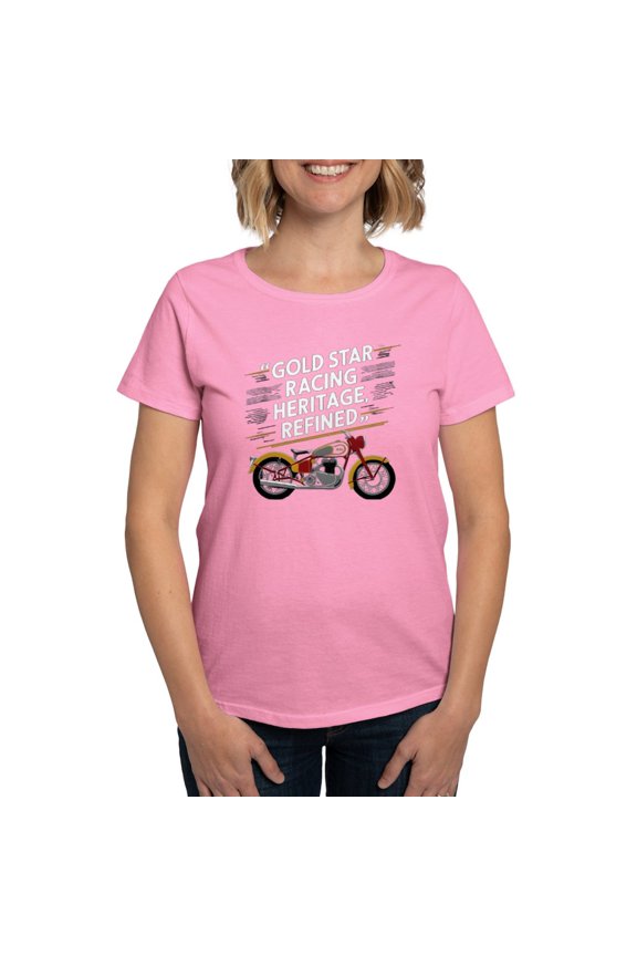 - Gold Star Racing Heritage Refined Women's Value T Shirt - Women's Traditional Fit Dark T-Shirt
