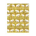 thumbnail image 1 of CafePress - Gold Tribal Elephants Pattern - Large Plush Fleece Throw Blanket, 80" L x 60" W, 1 of 2
