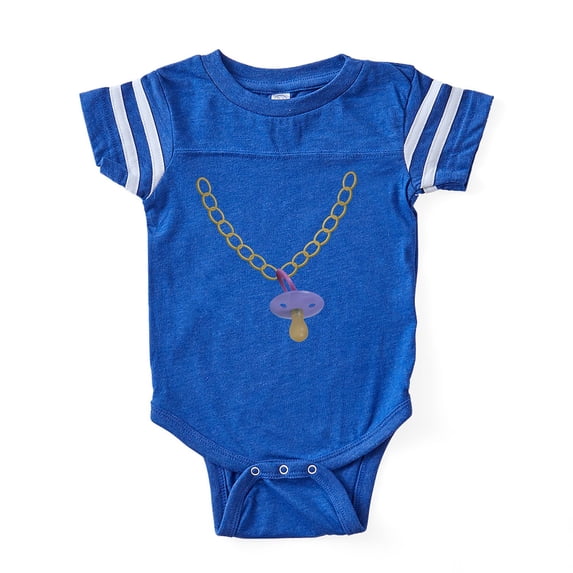 CafePress - Goldchain Copy2 - Cute Infant Baby Football Bodysuit