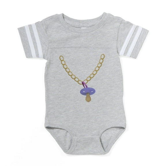 CafePress - Goldchain Copy2 - Cute Infant Baby Football Bodysuit
