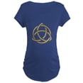 thumbnail image 1 of CafePress - Golden 3 D Holy Trinity Symbol 1 Maternity Dark - Maternity Dark T-Shirt, 1 of 3