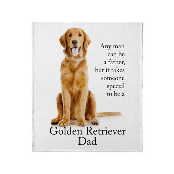 CafePress - Golden Dad Throw Blanket - Soft Fleece Throw Blanket, 50"x60" for All Ages