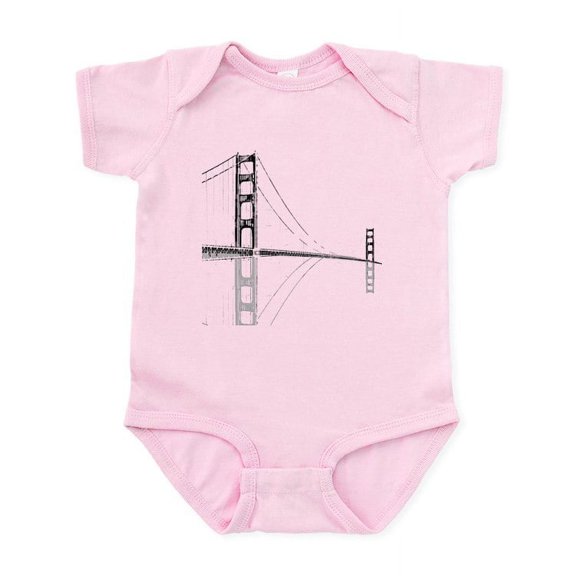 CafePress - Golden Gate Faded Infant Bodysuit - Baby Light Bodysuit, Size Newborn - 24 Months
