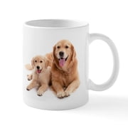 CafePress - Golden Retriever Buddies Mug - 11 oz Ceramic Mug - Novelty Coffee Tea Cup