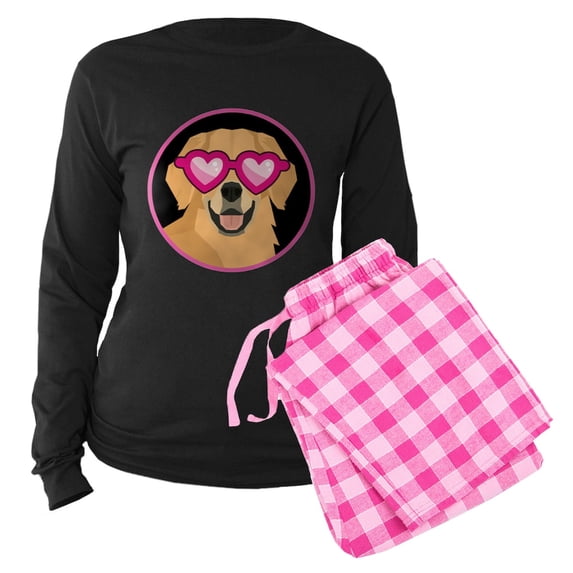 CafePress - Golden Retriever Cute - Women's Long Sleeve Dark Pajamas
