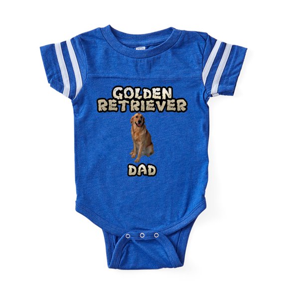 CafePress - Golden Retriever Dad - Cute Infant Baby Football Bodysuit