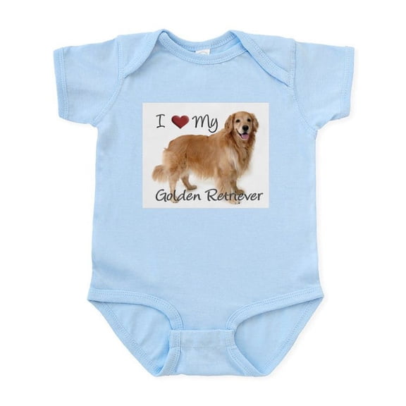 CafePress - Golden Retriever Infant Bodysuit - Baby Light Bodysuit, Size Newborn - 24 Months