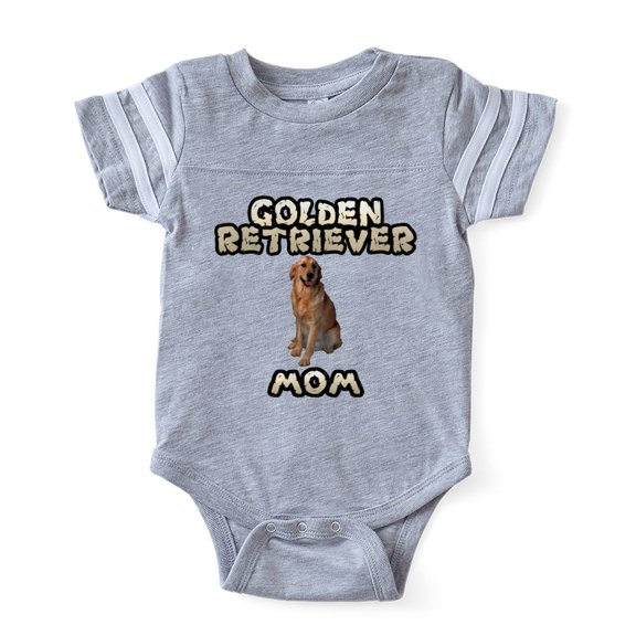 CafePress - Golden Retriever Mom - Cute Infant Baby Football Bodysuit
