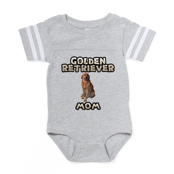 CafePress - Golden Retriever Mom - Cute Infant Baby Football Bodysuit