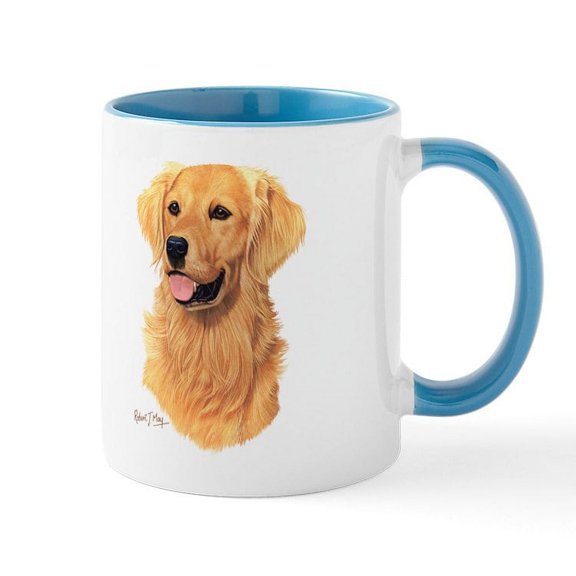 CafePress - Golden Retriever Mug Mugs - 11 oz Ceramic Mug - Novelty Coffee Tea Cup