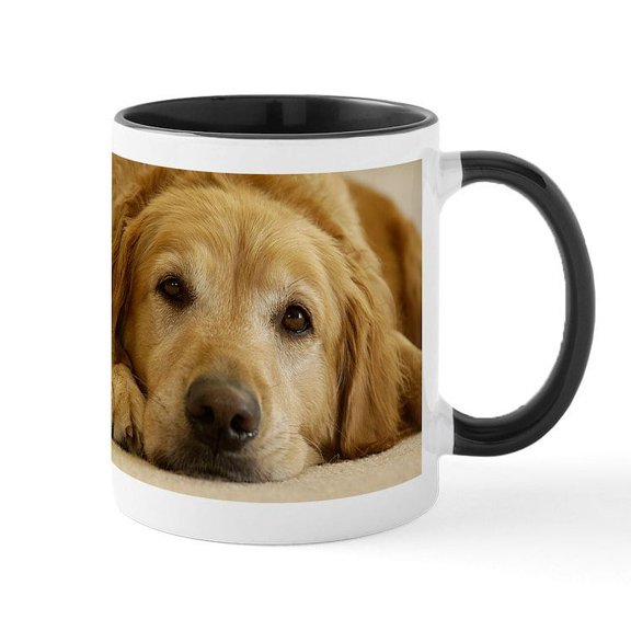 CafePress - Golden Retriever Mug: Need Morning Coffee! - 11 oz Ceramic Mug - Novelty Coffee Tea Cup
