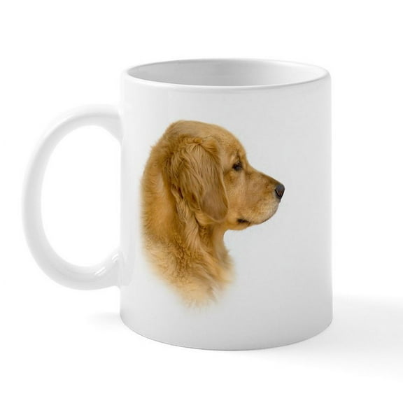 CafePress - Golden Retriever Portrait Mug - 11 oz Ceramic Mug - Novelty Coffee Tea Cup