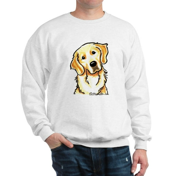 CafePress - Golden Retriever Portrait Sweatshirt - Crew Neck Sweatshirt