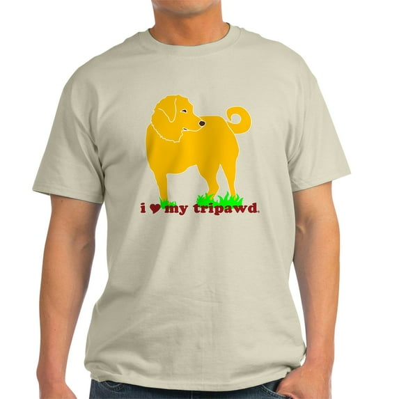 CafePress - Golden Tripawd Love Light T Shirt - Light T-Shirt - CP
