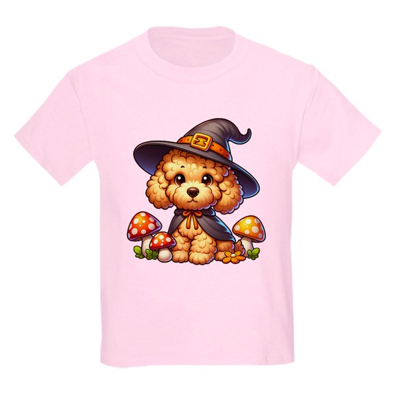 CafePress - Goldendoodle Halloween Kids T Shirt - Light Classic Kids Graphic, Short Sleeve T-Shirt, Sizes XS-XL