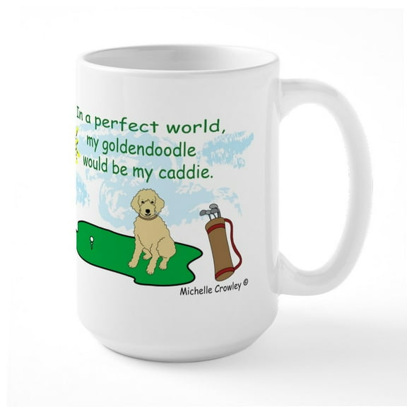 CafePress - Goldendoodle Large Mug - 15 oz Ceramic Large White Novelty Mug