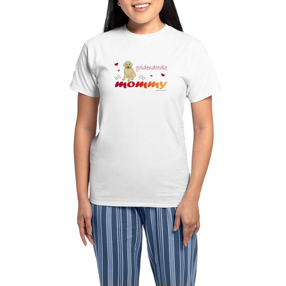 CafePress - Goldendoodle Women's Light Pajamas - Women's Short Sleeve Print T-Shirt and Pants Light Cotton Pajama Set