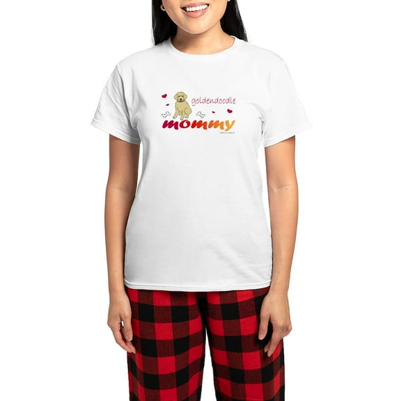 CafePress - Goldendoodle Women's Light Pajamas - Women's Short Sleeve Print T-Shirt and Pants Light Cotton Pajama Set