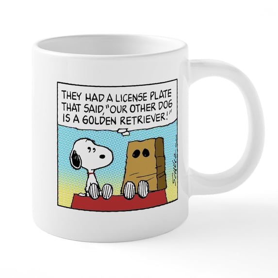 CafePress - Goldenretrieverpw - 20 Oz White Ceramic Mega Mug