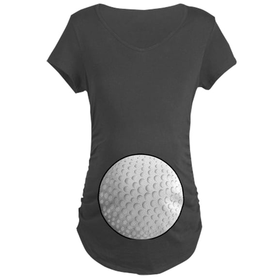 CafePress - Golf Ball - Maternity Dark T-Shirt
