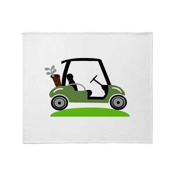 CafePress - Golf Cart Throw Blanket - Soft Fleece Throw Blanket, 50"x60" for All Ages