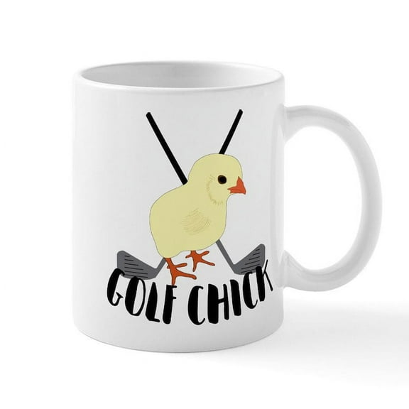 CafePress - Golf Chick - 11 oz Ceramic Mug - Novelty Coffee Tea Cup