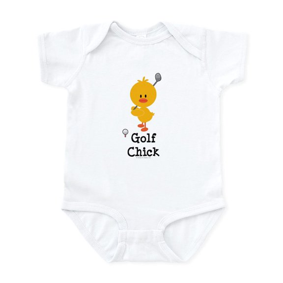 CafePress - Golf Chick Infant Bodysuit - Baby Light Bodysuit, Size Newborn - 24 Months