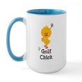 thumbnail image 1 of CafePress - Golf Chick Large Mug - 15 oz Ceramic Large White Novelty Mug, 1 of 4