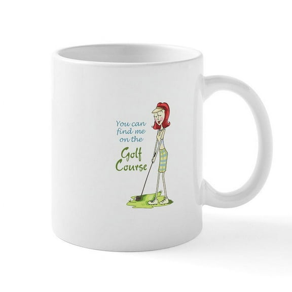 CafePress - Golf Course Mugs - 11 oz Ceramic Mug - Novelty Coffee Tea Cup