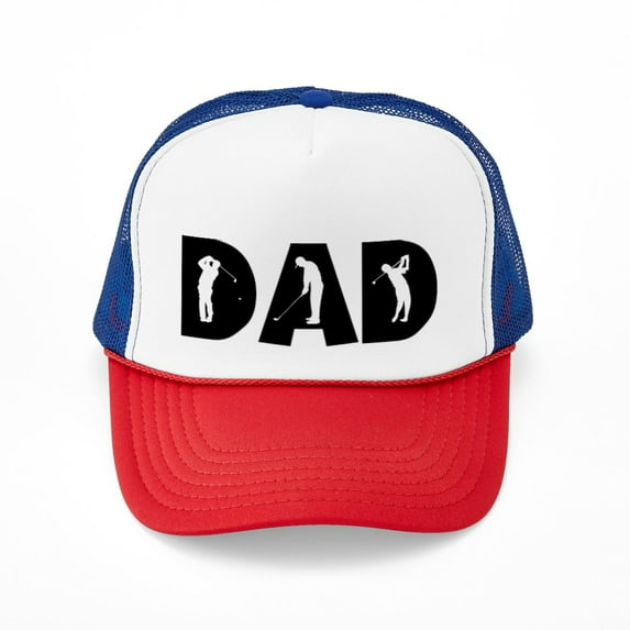 CafePress - Golf Dad - Adjustable Unisex Printed Trucker Hat with Mesh Back