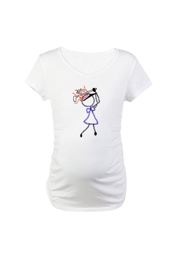 - Golf Girl Artinjoy Maternity T Shirt - Cotton Maternity T-shirt, Cute & Funny Pregnancy Tee
