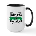 thumbnail image 1 of CafePress - Golf Pro In Training - 15 oz Ceramic Large White Novelty Mug, 1 of 4